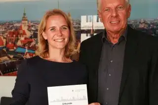 Dr. Hanna Sammüller-Gradl und OB Reiter Dr. Hanna Sammüller-Gradl und OB Reiter