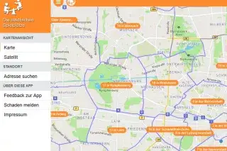 Screenshot aus der Spielplatz-App