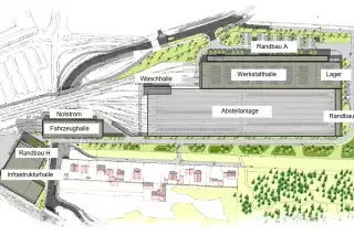 U-Bahnbetriebshof in Neuperlach Süd