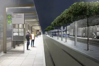 Visualisierung: Der Romanplatz nach dem Umbau Visualisierung: Der Romanplatz nach dem Umbau