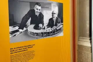 Ausstellung Olympia 72 - Stadionbau