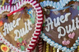 Lebkuchenherzen auf der Auer Dult - Jakobidult