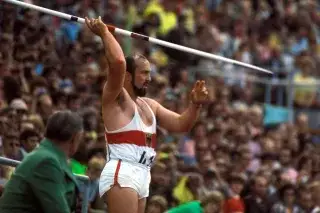 Klaus Wolfermann bei den Olympischen Spielen 1972 in München Klaus Wolfermann bei den Olympischen Spielen 1972 in München