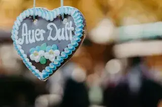 Lebkuchenherz auf der Auer Dult