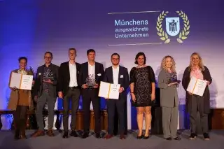 Die Preisträger von „Münchens ausgezeichnete Unternehmen“ 2022 Die Preisträger von „Münchens ausgezeichnete Unternehmen“ 2022