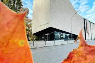 Blick auf das Sudetendeutsche Museum im Herbst.