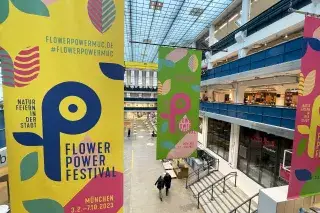 Im Gasteig HP8 befindet sich das Informationszentrum zum Flower Power Festival Im Gasteig HP8 befindet sich das Informationszentrum zum Flower Power Festival