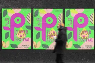 Das offizielle Plakat zum Flower Power Festival Das offizielle Plakat zum Flower Power Festival