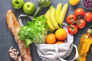 Obst, Gemüse und weitere gesunde Nahrungsmittel