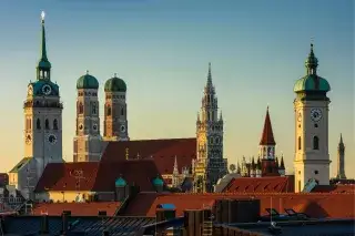 Skyline München Frauenkirche Rathaus
