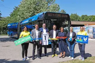 Vorstellung der gebrandeten MVG Fahrzeuge