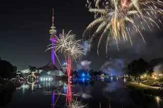 Feuerwerk im Olympiapark