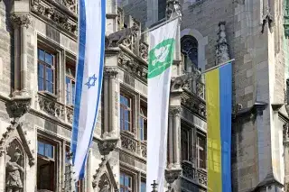 Israel Flagge am Rathaus