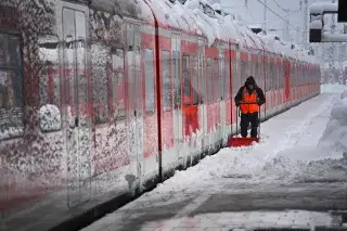Münchner S-Bahn im Schnee