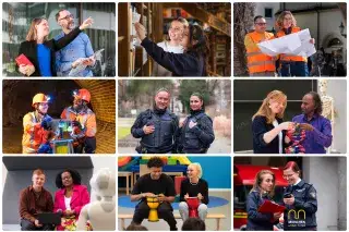 Collage mit den Bildern zur Kampagne #nurgemeinsam