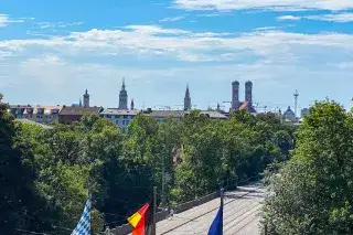 Maximilianeum - Aussicht auf München-Panorama