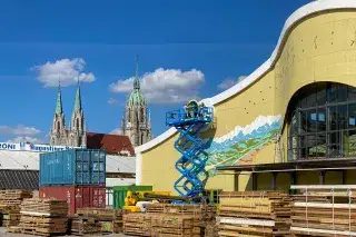 Fassadenarbeiten an der Ochsenbraterei