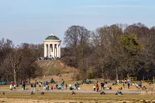 Der Monopteros im Englischen Garten - Februar 2025