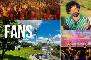 Fan-Aktion bei Wir alle sind Champions