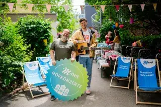 M-net-Hofkonzerte M-net-Hofkonzerte: Zwei Musiker präsentieren sich