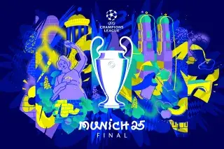 Design zum UEFA Champions League Finale 2025 in München Design zum UEFA Champions League Finale 2025 in München