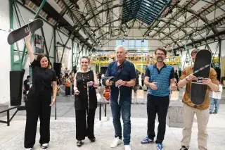 Eröffnung des Casa-Actionsportzentrums unter anderem mit OB Dieter Reiter, Sportreferent Florian Kraus und Baureferentin Dr. Ing. Jeanne-Marie Ehbauer
