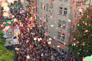 Rosenmoment beim Hans-Sachs-Straßenfest Rosenmoment beim Hans-Sachs-Straßenfest