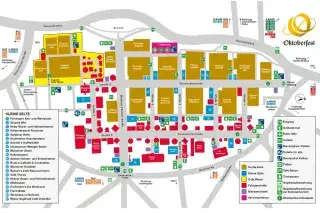Geländeplan des Oktoberfest 2025