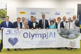 Präsidium des BLSV mit Ministerpräsident Markus Söder Präsidium des BLSV mit Ministerpräsident Markus Söder