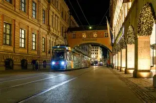 Christkindltram in der Maffeistraße