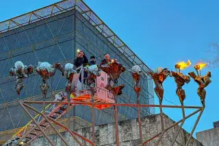 Entzündung des Chanukka-Leuchters in München