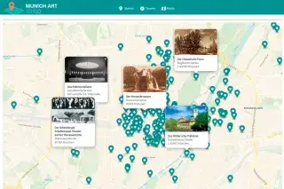 Karten-Funktion von MunichArtToGo