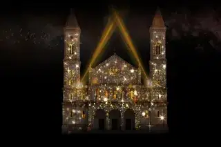 St. Ludwigs-Kirche - Visualierung der Videoprojektion