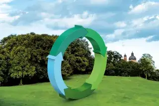 Kreislaufsymbol in München