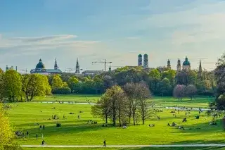 Englischer Garten: Aussicht vom Monopteros