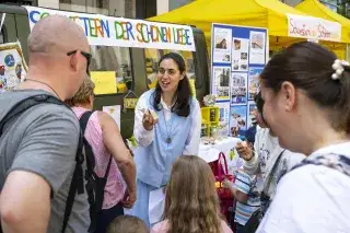 Infostand beim Bennofest