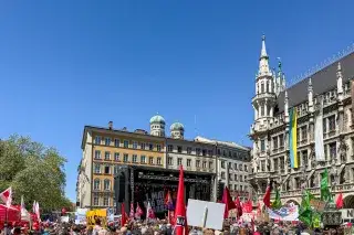 Mai-Kundgebung am Marienplatz