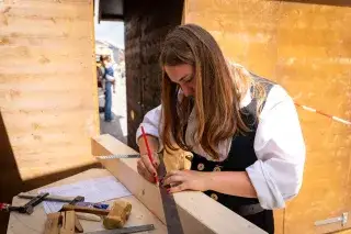 Handwerkerin auf dem Stadtgeburtstag 2026