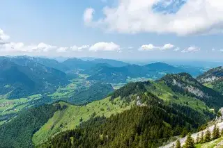 Blick vom Wendelstein nach Nordwesten
