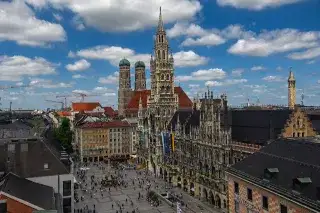 Webcamblick auf den Marienplatz
