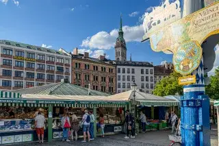 Viktualienmarkt im Sommer