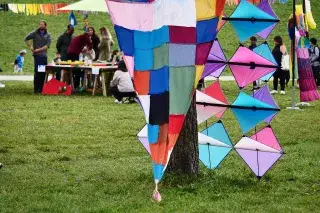 Bunter Drache beim Drachenfest