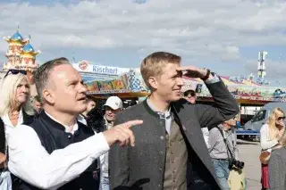 Wiesn-Chef Scharpf und OB Krause