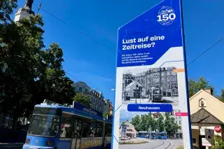 MVG-Tram Stelen