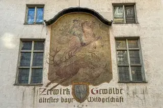 Fassadenmalerei am Zerwirkgewölbe