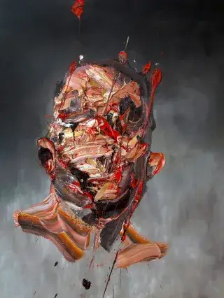 Self Portrait in Grey von Antony Micallef