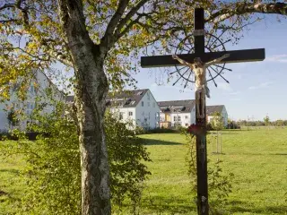 Wohnhäuser in Lochhausen im Münchner Westen