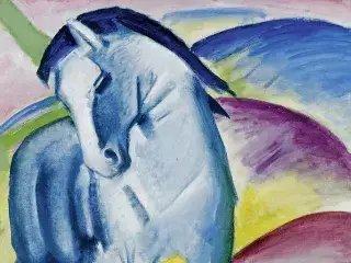 Franz Marc: "Das blaue Pferd" (Ausschnitt)