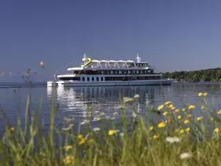 Ein Dampfer auf dem Starnberger See