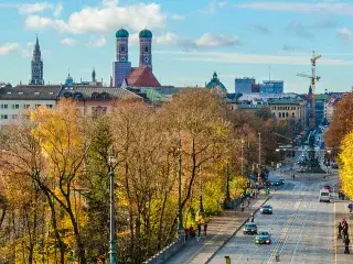 München-Panorama im Herbst